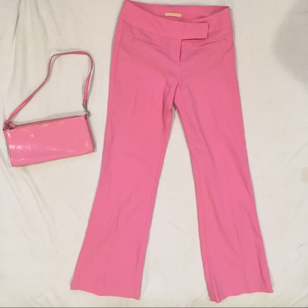 Hot Pink Flare Pants - Size Small